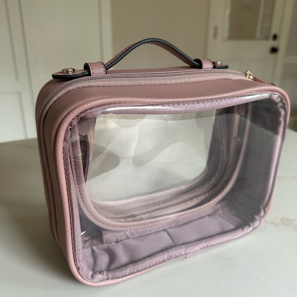 Calpak small clear cosmetics case